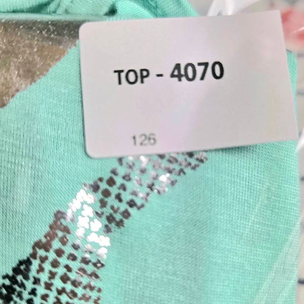 Free Kisses Medium Mint Racerback Tunic Tank Top - Picture 8 of 8